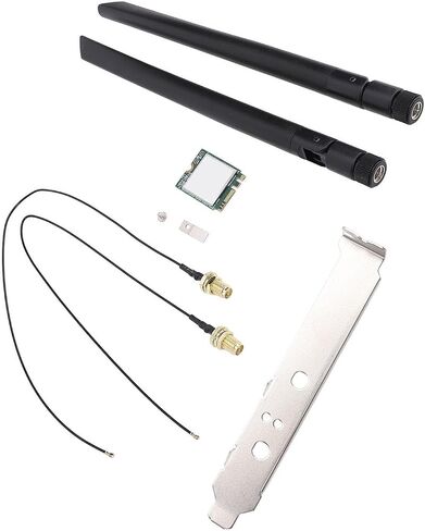 WiFi Card, 344 T77H644 1200Mbps Dual Band 2.4GHz 5GHz M.2 Interface, with BT4.1, for 7 8 10 11 and (External Antennae Bracket) in Saudi Arabia