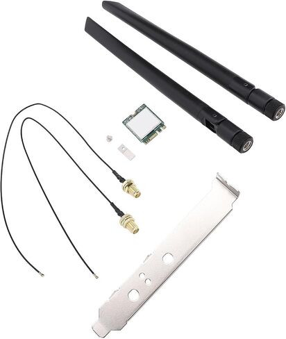 WiFi Card, 344 T77H644 1200Mbps Dual Band 2.4GHz 5GHz M.2 Interface, with BT4.1, for 7 8 10 11 and (External Antennae Bracket) in Saudi Arabia