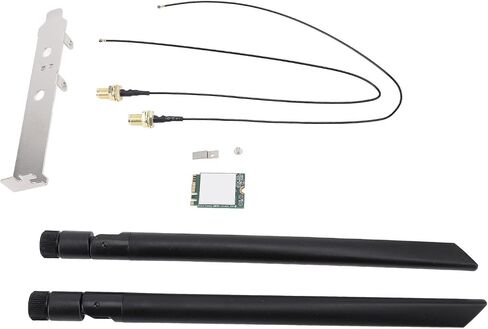 WiFi Card, 344 T77H644 1200Mbps Dual Band 2.4GHz 5GHz M.2 Interface, with BT4.1, for 7 8 10 11 and (External Antennae Bracket) in Saudi Arabia