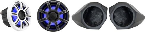KICKER 51MSC65 6.5" Premium Marine LED Speakers and Front-Kick 6.5in Speaker Pods Compatible with CanAm X3 2017-2025 in Saudi Arabia