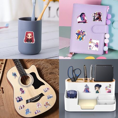 110pcs Demon Movie Hunters Stickers for Kids, Huntrix Saja Boys Derpy Sussy Anime Decal for Water Bottle Laptop Toy Sticker for DIY Decorate Bumper Phone Hard Hat Kids Teens Gifts in Kuwait