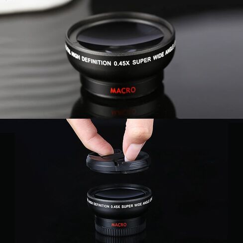 Pro Lens Kit for iPhone and Android, Macro and Wide Angle Lens (NOT A TELEPHOTO Zoom Lens) with Travel Case Black in Saudi Arabia