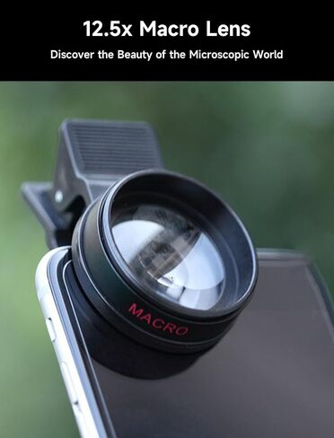 Pro Lens Kit for iPhone and Android, Macro and Wide Angle Lens (NOT A TELEPHOTO Zoom Lens) with Travel Case Black in Saudi Arabia