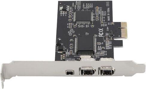 Dpofirs PCIe Card 1x to 1394, Support 800Mbps Hot Swap Support PCIe Firewire Riser Card for Port 1394A 4 Pins in Saudi Arabia