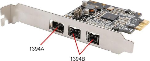 Low Profile PCI-Express Firewire Card with Two 1394b Ports and One 1394a Port (2B1A), TI Chipset, Extra Regular Bracket SD-PEX30009 in Saudi Arabia