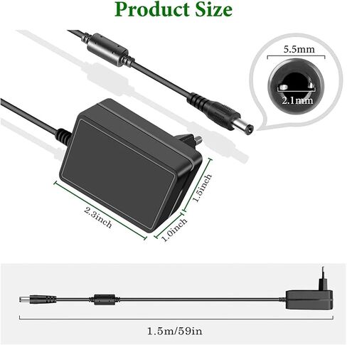 9V 2A AC Power Supply 100-240V(US Plug) in Saudi Arabia