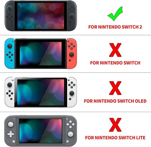 غلاف بديل eXtremeRate DIY (إصدار D-Pad) مع أزرار لجهاز Joycon 2، غطاء حماية مخصص + شرائط زخرفية + ABXY Dpad لوحدة تحكم Nintendo Switch 2 - إصدار Essence - أسود in Saudi Arabia