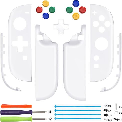 غلاف بديل eXtremeRate DIY (إصدار D-Pad) مع أزرار لجهاز Joycon 2، غطاء حماية مخصص + شرائط زخرفية + ABXY Dpad لوحدة تحكم Nintendo Switch 2 - إصدار Essence - أسود in Saudi Arabia