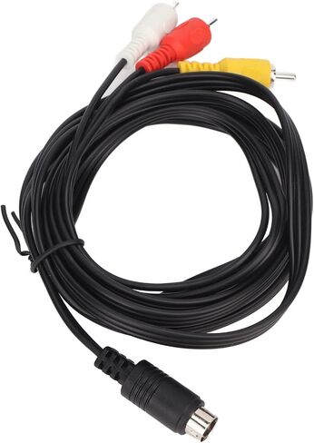 SUNGOOYUE Mini DIN 9 Pin to 3 Cable, PVC Sound Video Composite Cord for TV and AV Receiver 5.9ft in Saudi Arabia