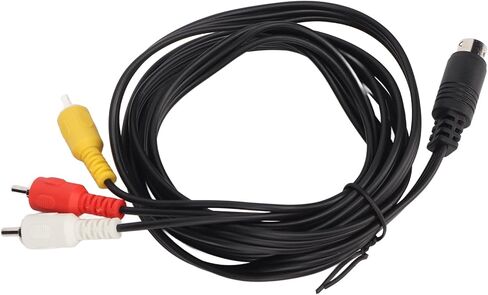 SUNGOOYUE Mini DIN 9 Pin to 3 Cable, PVC Sound Video Composite Cord for TV and AV Receiver 5.9ft in Saudi Arabia