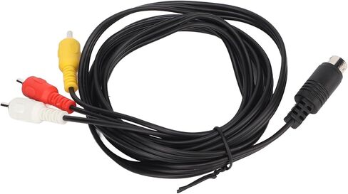 SUNGOOYUE Mini DIN 9 Pin to 3 Cable, PVC Sound Video Composite Cord for TV and AV Receiver 5.9ft in Saudi Arabia