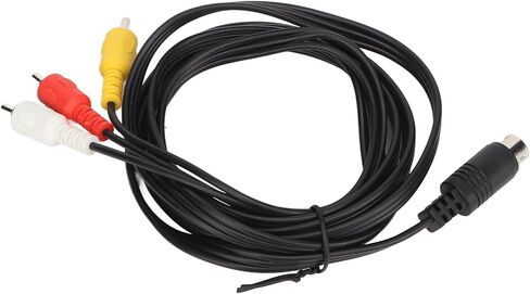 SUNGOOYUE Mini DIN 9 Pin to 3 Cable, PVC Sound Video Composite Cord for TV and AV Receiver 5.9ft in Saudi Arabia