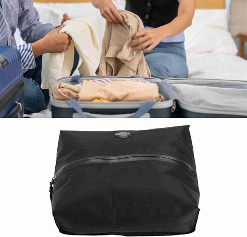 Robust 70D TPU, Large 16L Vacuum Compression Bag, Proof Travel Bag for Easy Sealing Mechanism (Black) in Saudi Arabia