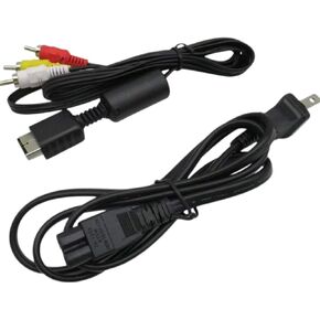 حزمة كابل PS2 AV وسلك طاقة تيار متردد لجهاز Sony PlayStation 2 الأصلي in Kuwait