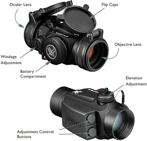 Vortex Optics Sparc II Red Dot Sight - 2 MOA Dot in Saudi Arabia