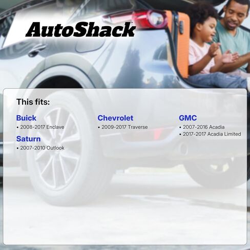 Autoshack Black Hat محفورة ودوارات الفرامل المقطعة للفرامل الأمامية والخلفية بديلة دوار الفرامل الخلفية لـ Buick Enclave Saturn Outlook GMC Acadia Limited 2007-2016 Acadia 2009-2017 Chev Traverse PR65152PR65153 in Kuwait