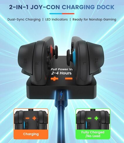 Switch 2 Accessories Bundle for Nintendo Switch 2 (2025): Carrying Case, Console Protective Cover&TPU Grips, HD Screen Protector, Joy-Con Charger, FPS Mouse Grip, 4 x Thumb Grips, Steering Wheel Joycon Grip for Mario Kart, Wrist Straps for Just Dance in Kuwait