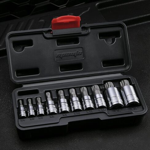 EPAuto Torx Bit Socket Set, Star Socket T8-T60, Cr-V, 13 Pieces in Kuwait