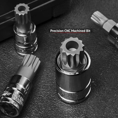 EPAuto Torx Bit Socket Set, Star Socket T8-T60, Cr-V, 13 Pieces in Kuwait