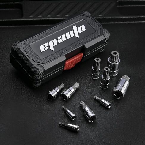 EPAuto Torx Bit Socket Set, Star Socket T8-T60, Cr-V, 13 Pieces in Kuwait