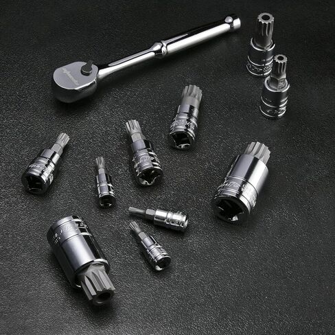 EPAuto Torx Bit Socket Set, Star Socket T8-T60, Cr-V, 13 Pieces in Kuwait