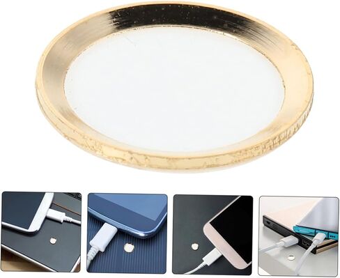 STOBOK 10pcs Ultra Thin Home Button Fingerprint Sticker Adhesive Covers for Compatible Easy Installation Fit for Fast Fingerprint Recognition in Saudi Arabia