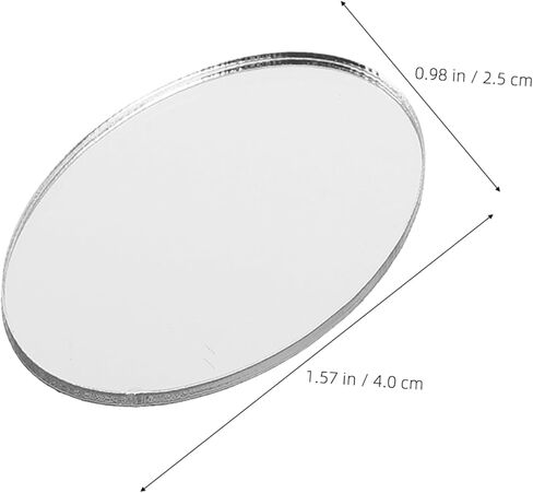 5pcs Portable Makeup Mirror Decal Phone Case Stick Vanity Mirror for Travel Compact Acrylic Sticker for Smartphone Back in Saudi Arabia