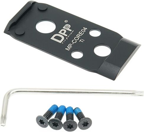 لوحة محول/حامل تيتانيوم DPP متوافقة مع Smith & Wesson MP 2.0 Optics Ready/CORE Holosun 407K/507K/EPS Carry/Osight K S SE/RomeoZero in Kuwait