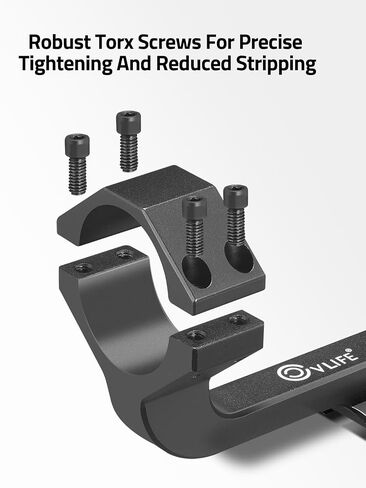 CVLIFE Cantilever Scope Mounts, 1.93" High Profile Scope Mount Offset Dual Ring Scope Mount, Lightweight Aluminum in Saudi Arabia
