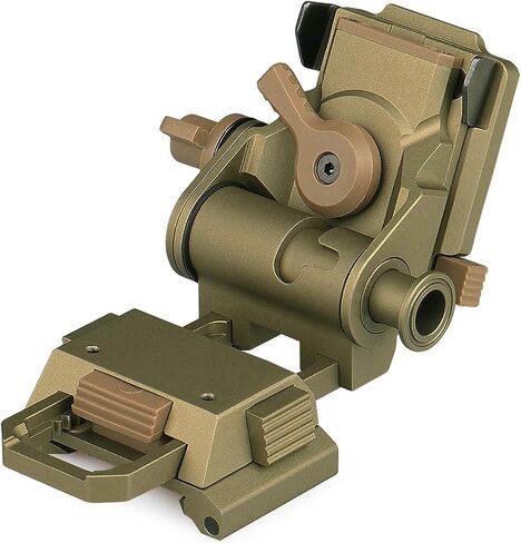 NVG Mount Night Vision Goggles Metal Helmet Mount for L4G24 PVS15/PVS18، محول خوذة ألومنيوم معدني قابل للتعديل من وحيد القرن (أسمر) in Kuwait