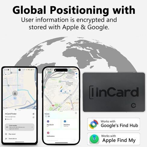 Wallet Tracker (Both iOS and Android) IP68 Bluetooth Smart Finder Card GPS Tracker for Bags Passport Works with Apple Find My (Apple MFi Certified) & Google Find My Device - Over 5 Year Battery Life in Saudi Arabia