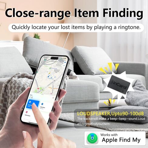 Wallet Tracker (Both iOS and Android) IP68 Bluetooth Smart Finder Card GPS Tracker for Bags Passport Works with Apple Find My (Apple MFi Certified) & Google Find My Device - Over 5 Year Battery Life in Saudi Arabia