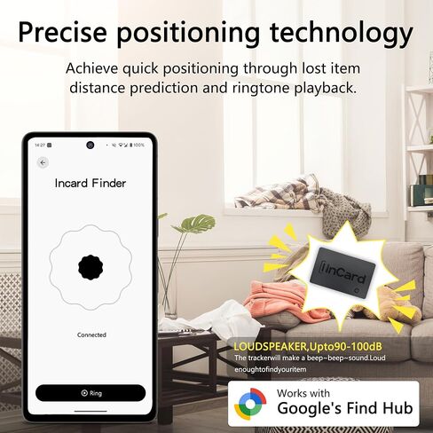 Wallet Tracker (Both iOS and Android) IP68 Bluetooth Smart Finder Card GPS Tracker for Bags Passport Works with Apple Find My (Apple MFi Certified) & Google Find My Device - Over 5 Year Battery Life in Saudi Arabia
