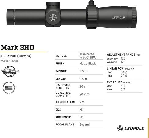 يوبولد مارك 3HD - 1.5-4x20 Riflescope in Saudi Arabia