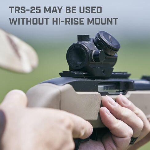 Bushnell Optics TRS-25 Hirise 1x25mm Red Dot Riflescope مع Riser Block، أسود غير لامع in Saudi Arabia