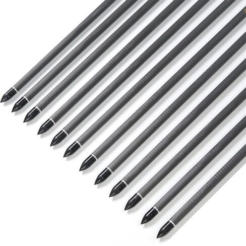 مسامير القوس والنشاب 15 بوصة سهام الرماية الكربونية مع سهام القمر للصيد سهام الرماية (12 قطعة) in Kuwait