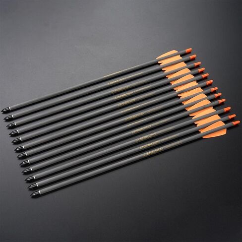 مسامير القوس والنشاب 15 بوصة سهام الرماية الكربونية مع سهام القمر للصيد سهام الرماية (12 قطعة) in Kuwait