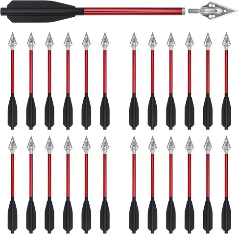 6.7" Aluminum Crossbow Bolts 5 Bright Colors, Replaceable Tips for 50-60 lb Crossbows - Target Practice & Small Game Hunting, Adult Use in Saudi Arabia