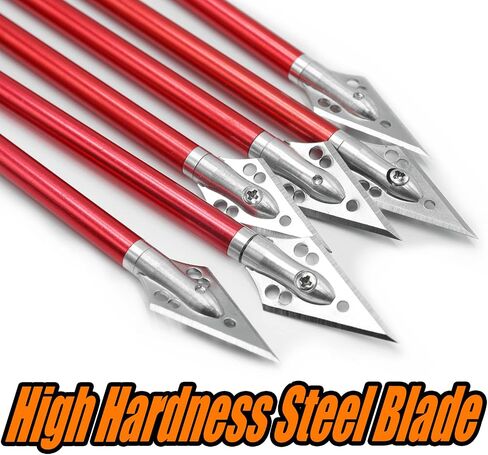 6.7" Aluminum Crossbow Bolts 5 Bright Colors, Replaceable Tips for 50-60 lb Crossbows - Target Practice & Small Game Hunting, Adult Use in Saudi Arabia
