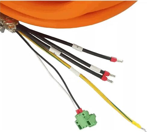 كابل الطاقة 6FX5002-5DA31 6FX8002-5DA31 لمحرك سيرفو (6FX5002-5DA31(PVC)، 10 متر) in Kuwait