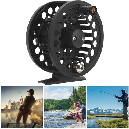 Fly Fishing Reel Aluminum Alloy High Performance Lightweight Rock Fishing Reels Fly Wheel with 75mm Outer Diameter for Saltwater Freshwater Fishing Enthusiasts in Saudi Arabia