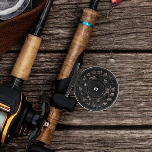Fly Fishing Reel Aluminum Alloy High Performance Lightweight Rock Fishing Reels Fly Wheel with 75mm Outer Diameter for Saltwater Freshwater Fishing Enthusiasts in Saudi Arabia