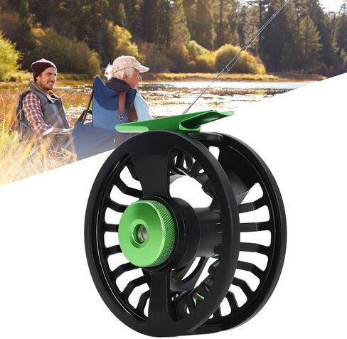 Fly Fishing Reel Aluminum Alloy Black Green 20LB Left Right Hand Changed Trout Wheel Accessories Freshwater Saltwater in Saudi Arabia
