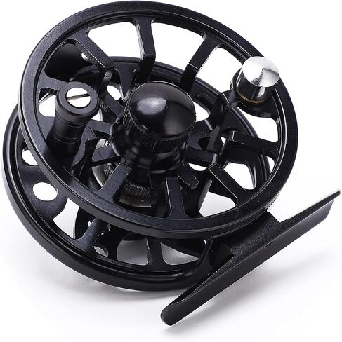 AP75 CNC Aluminum Alloy Fly Fishing Reel Ultra Smooth Operation Large Line Capacity Compact Design for Lake Ice Fishing Durable Lightweight 180g in Saudi Arabia