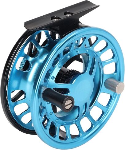 Fly Fishing Reel Aluminum Alloy Light Release Button Blue 5/6 for Fishing in Saudi Arabia