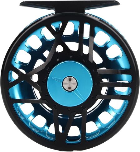 Fly Fishing Reel Aluminum Alloy Light Release Button Blue 5/6 for Fishing in Saudi Arabia