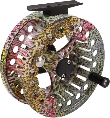 7/8 Fish Skin Pattern Fly Fishing Reel Aluminum Alloy Left Right Hand Practice Fly Reel for Freshwater Saltwater in Saudi Arabia
