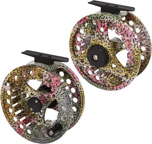 7/8 Fish Skin Pattern Fly Fishing Reel Aluminum Alloy Left Right Hand Practice Fly Reel for Freshwater Saltwater in Saudi Arabia