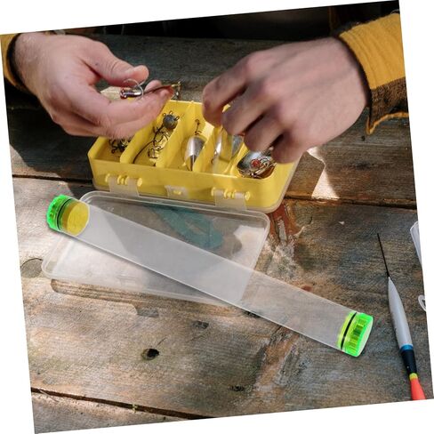 UPKOCH 2Pcs Transparent Fishing Float Tubes with Built Sponge for Storage of Fishing Floats Outdoor Fishing Tool in Saudi Arabia