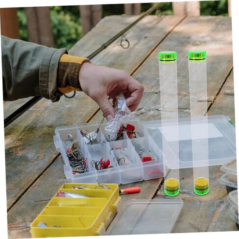 UPKOCH 2Pcs Transparent Fishing Float Tubes with Built Sponge for Storage of Fishing Floats Outdoor Fishing Tool in Saudi Arabia